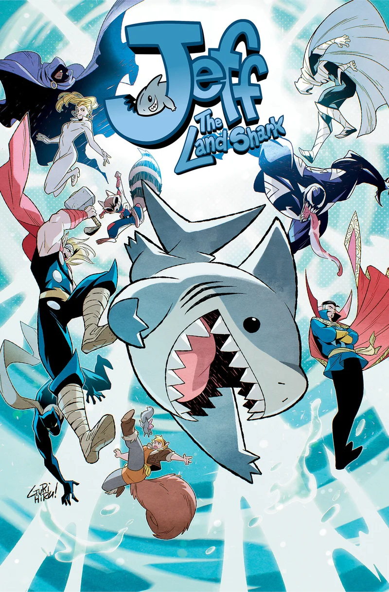 Jeff le requin terrestre : amis et rivaux