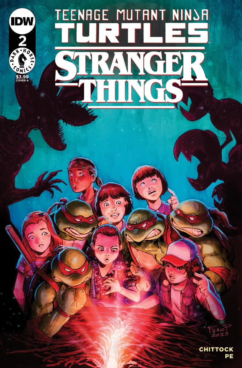 Teenage Mutant Ninja Turtles X Stranger Things #2 Couverture A (Pe)