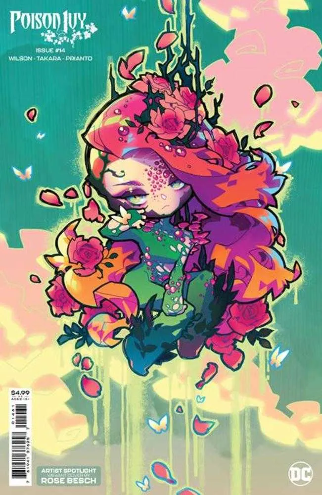 Poison Ivy #14 Couverture D Rose Besch Creator Variante sur papier cartonné