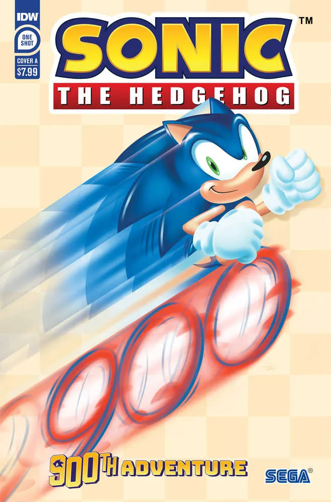 Couverture de la 900e aventure de Sonic le Hérisson par Yardley