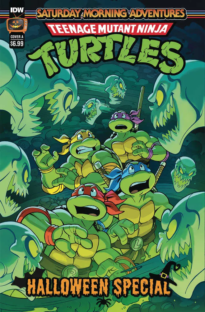 Tortues Ninja, l'aventure du samedi matin, spécial Halloween n° 1, couverture A Lawrenc