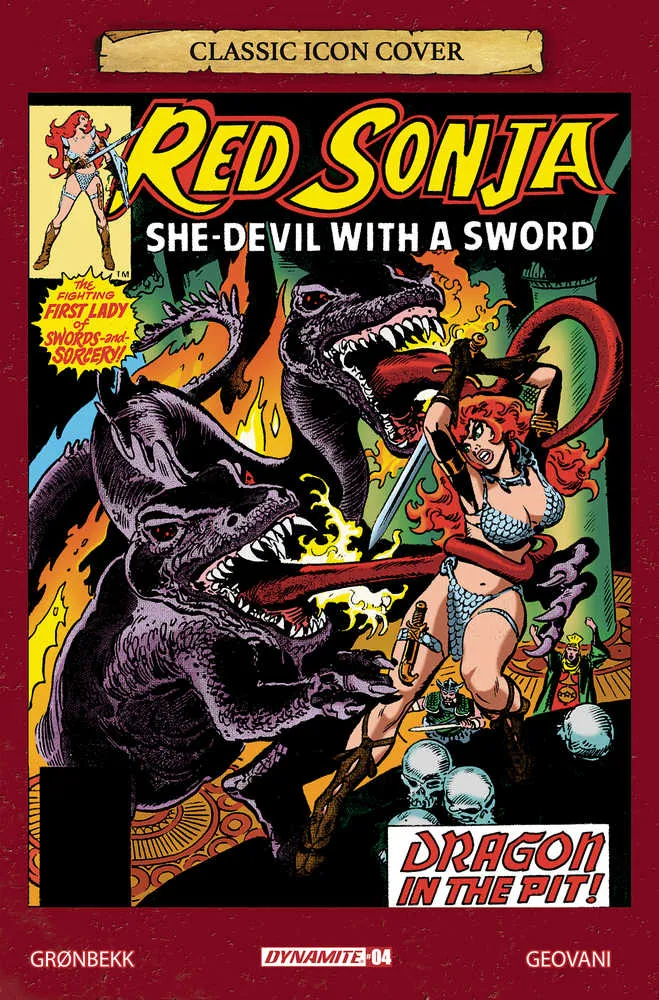 Red Sonja 2023 #4 Couverture H 10 exemplaires Édition variante Thorne Icon