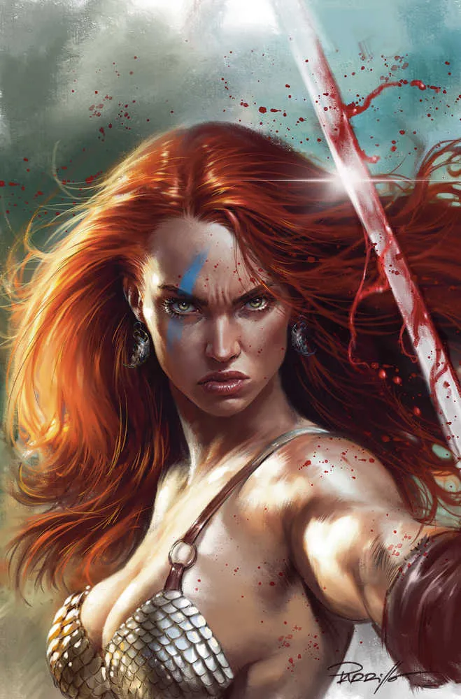 Red Sonja 2023 #4 Couverture O Foc Parrillo Vierge Feuille