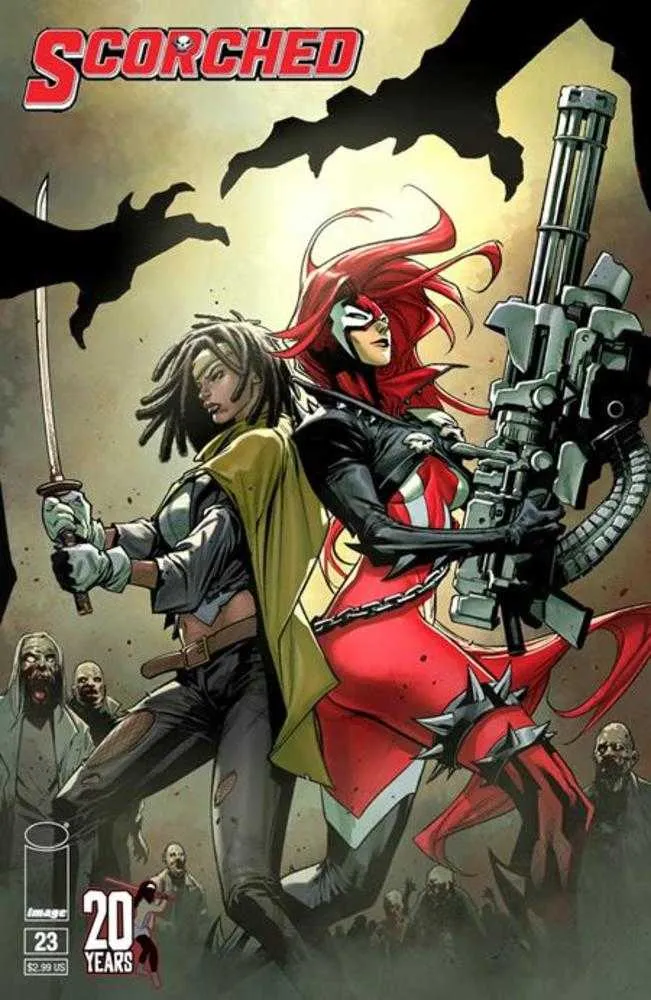 Spawn Scorched #23 Couverture C Stephen Segovia TWD 20e anniversaire Team Up Variant