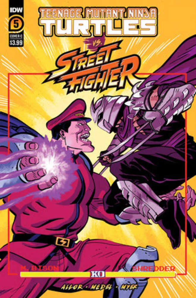 Tortues Ninja contre Street Fighter #5 (sur 5) Couverture C Reilly