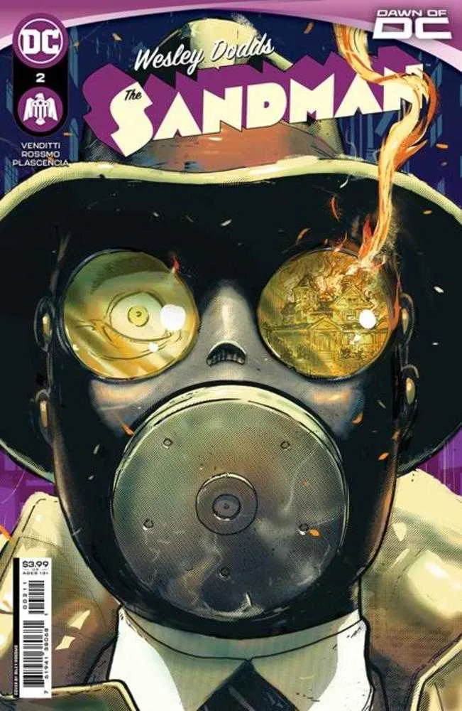Wesley Dodds, The Sandman n° 2 (sur 6), couverture A, Riley Rossmo