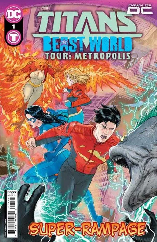 Titans Beast World Tour Metropolis #1 (One Shot) Couverture A Mikel Janin