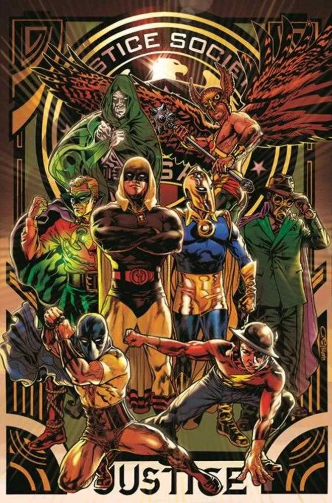 Justice Society Of America #8 (sur 12) Couverture B Variante de papier cartonné Tony Harris