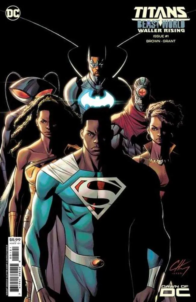 Titans Beast World Waller Rising #1 (One Shot) Couverture B, variante sur papier cartonné de Clayton Henry
