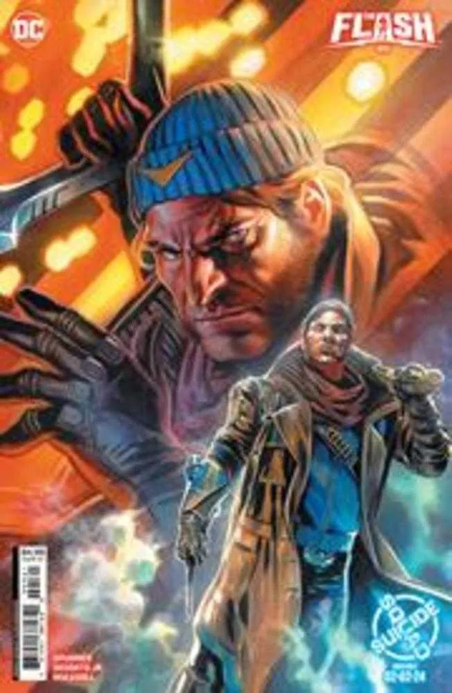 Couverture F de Flash #5 : Felipe Massafera, Suicide Squad, Kill Arkham Asylum, Captain Boomerang (variante sur papier cartonné)