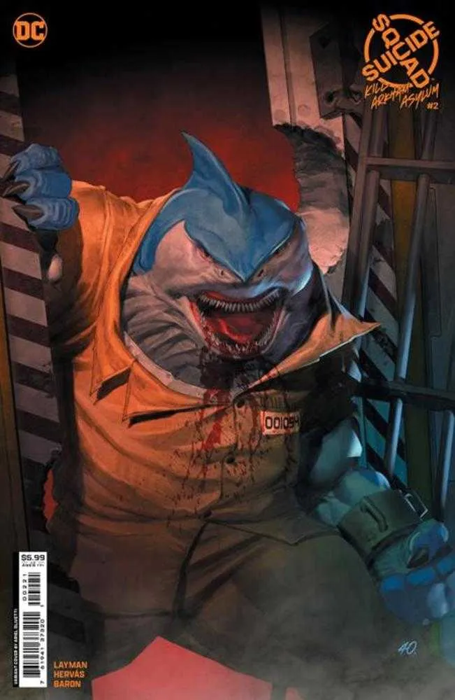 Suicide Squad Kill Arkham Asylum #2 (sur 5) Couverture B Ariel Olivetti Variante sur papier cartonné (Public averti)