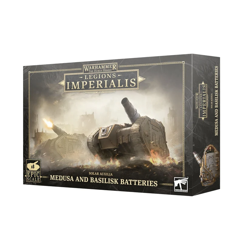 LEGIONS IMPERIALIS : BATTERIES SOLAIRES AUXILIA BASILISKS ET MEDUSAS
