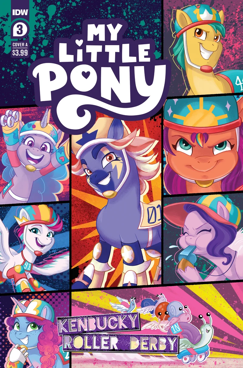 Mon Petit Poney : Kenbucky Roller Derby #3 Couverture A (Garcia)