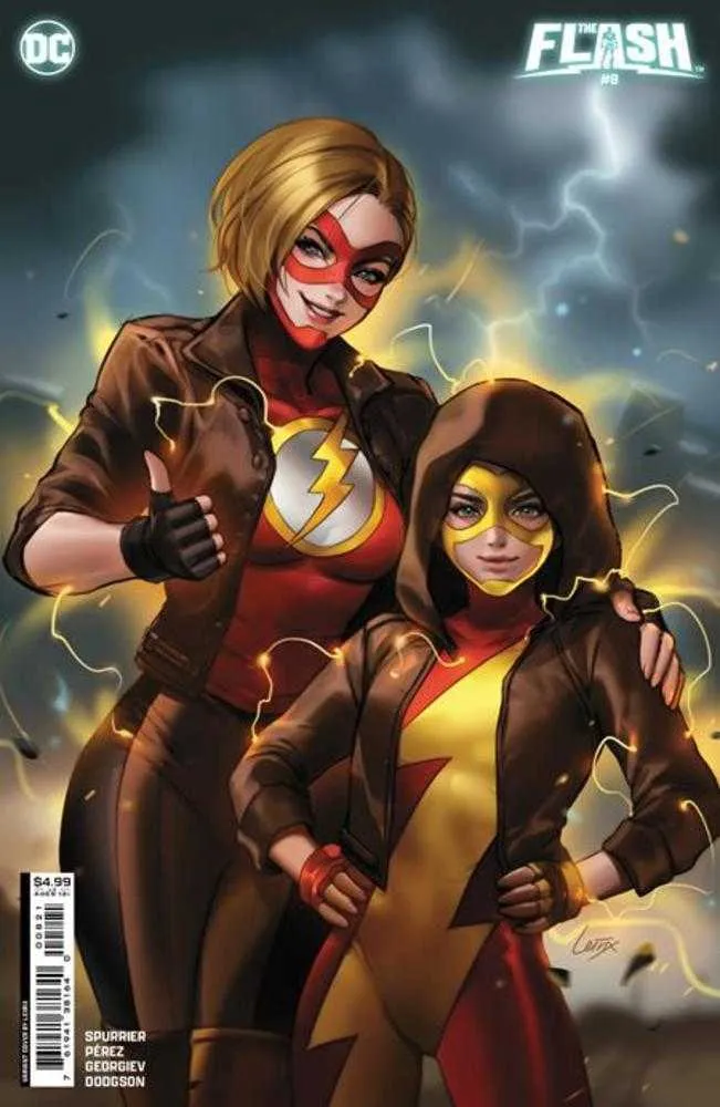 Couverture B de Flash #8, Lesley Leirix Li, variante sur papier cartonné