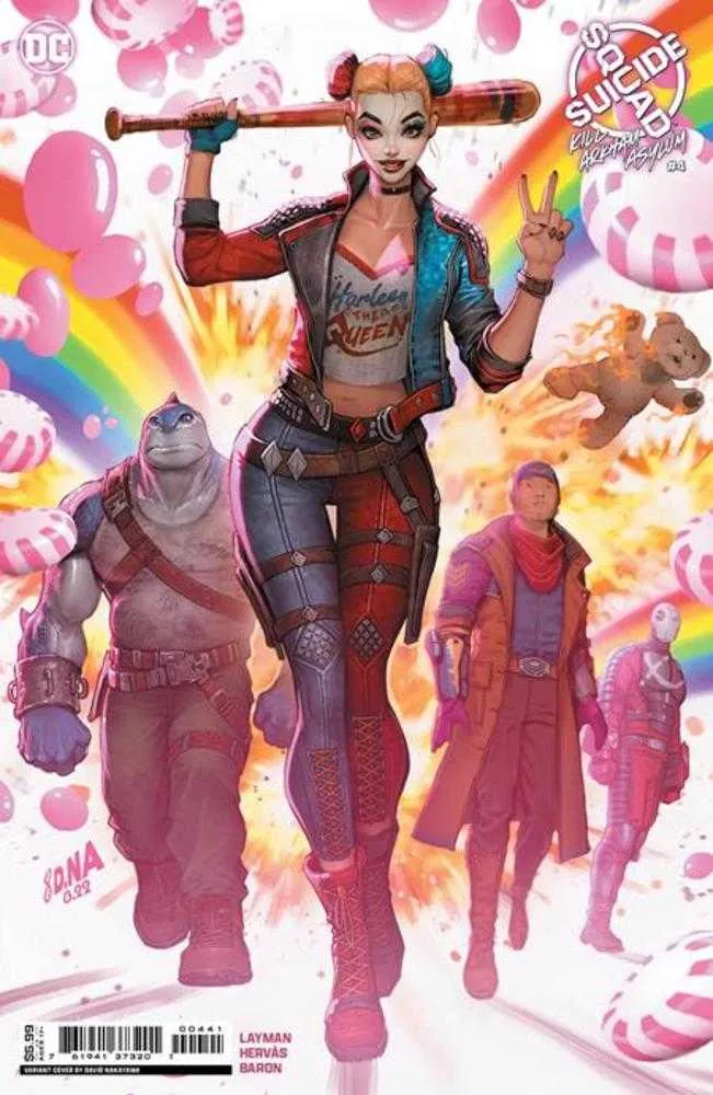 Suicide Squad Kill Arkham Asylum #4 (sur 5) Couverture C David Nakayama Variante sur papier cartonné (Public averti)