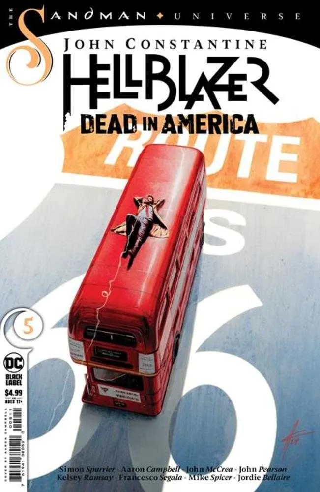 John Constantine Hellblazer Dead In America #5 (sur 9) Couverture A Aaron Campbell (Mature)