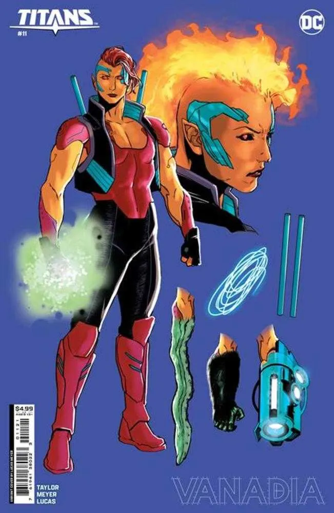 Titans #11 Couverture C, conception de Lucas Meyer, variante sur papier cartonné
