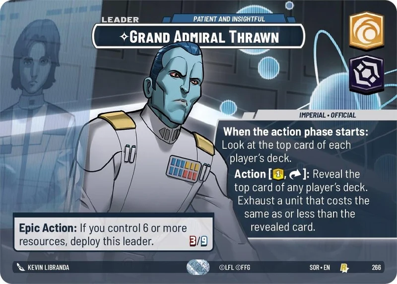 Grand amiral Thrawn - Patient et perspicace (vitrine) (266) [Étincelle de rébellion]