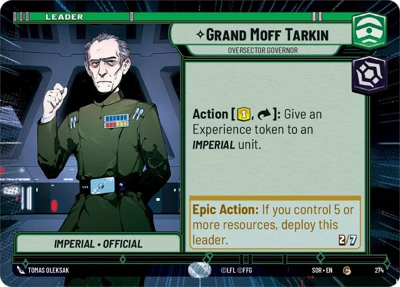 Grand Moff Tarkin - Gouverneur du sursecteur (Hyperespace) (274) [Étincelle de rébellion]