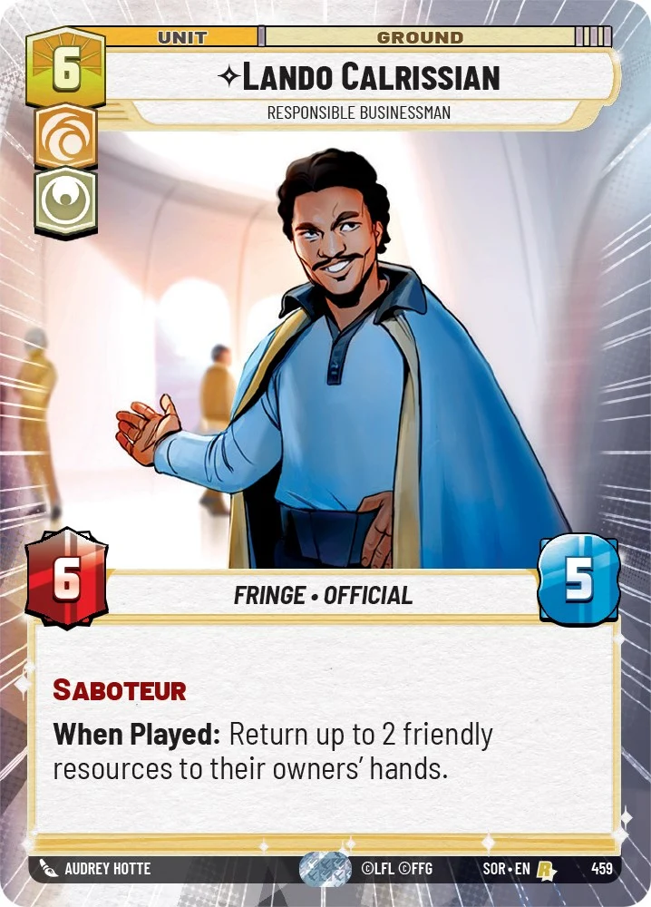 Lando Calrissian - Homme d'affaires responsable (Hyperespace) (459) [Étincelle de rébellion]