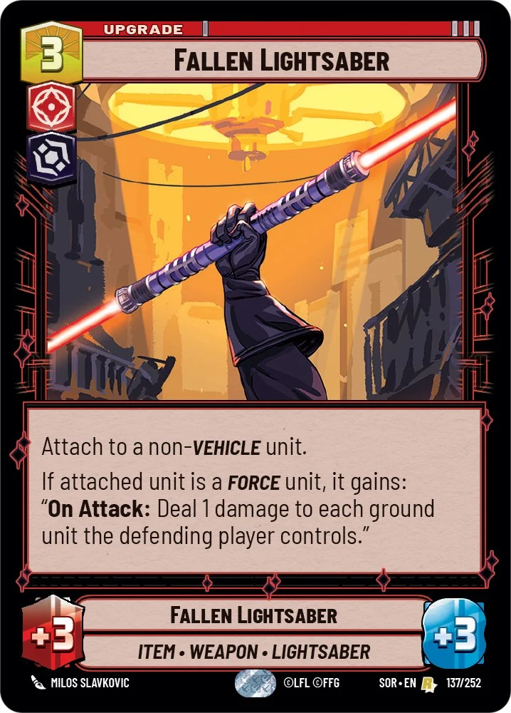 Sabre laser déchu (137/252) [Étincelle de rébellion]