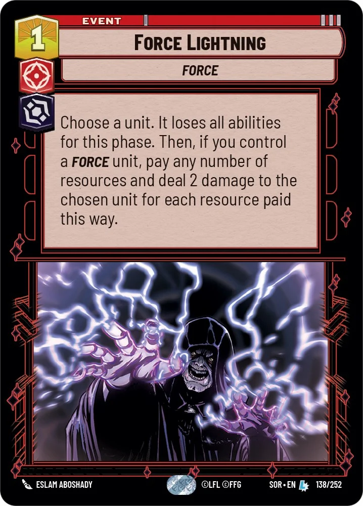 Force Lightning (138/252) [Étincelle de rébellion]