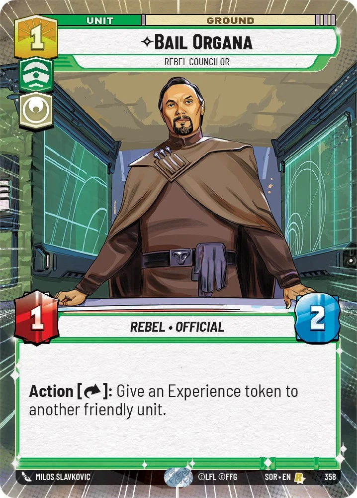 Bail Organa - Conseiller rebelle (Hyperespace) (358) [Étincelle de rébellion]