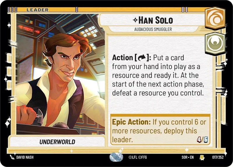 Han Solo - Contrebandier audacieux (017/252) [Étincelle de rébellion]