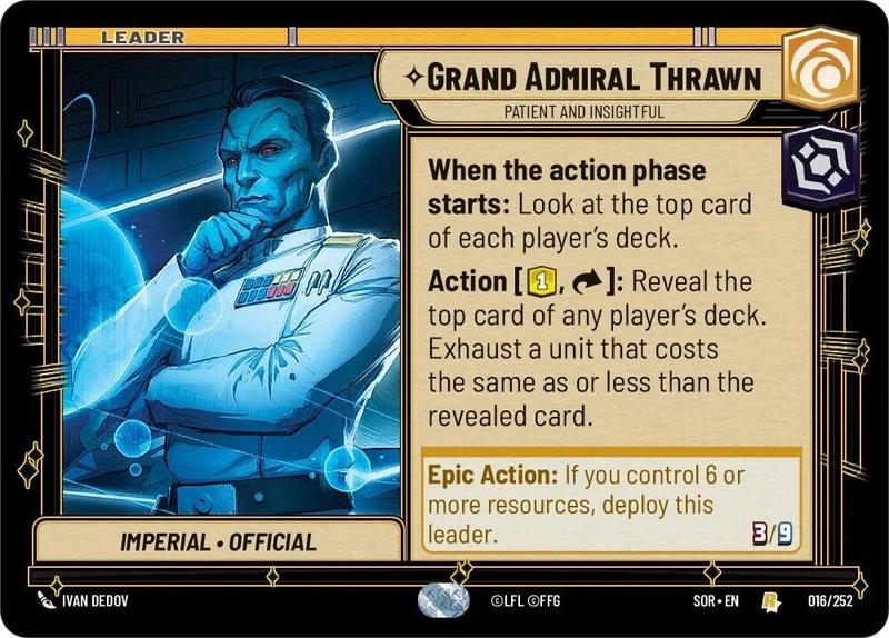 Grand amiral Thrawn - Patient et perspicace (016/252) [Étincelle de rébellion]
