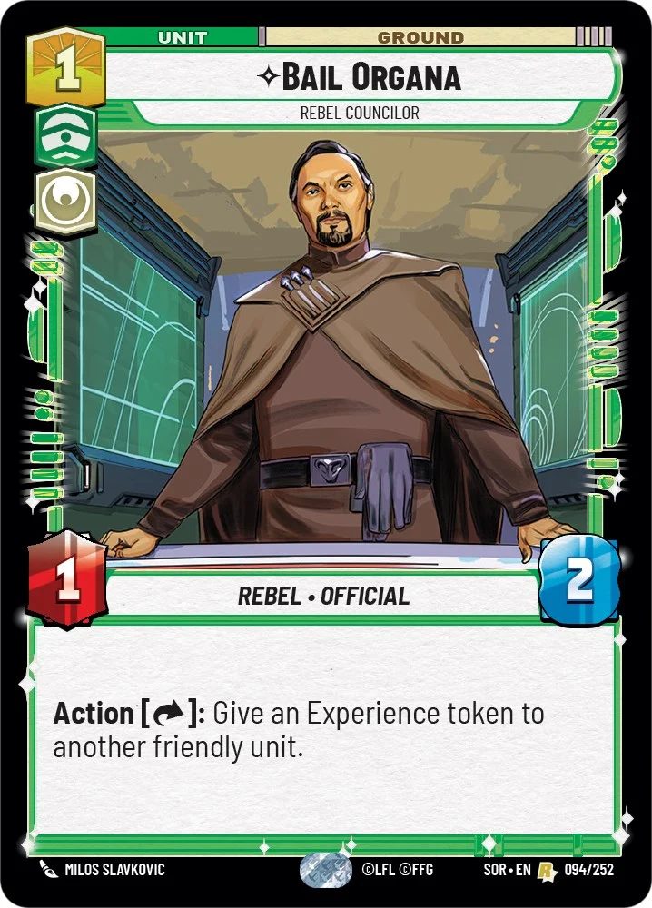 Bail Organa - Conseiller rebelle (094/252) [Étincelle de rébellion]