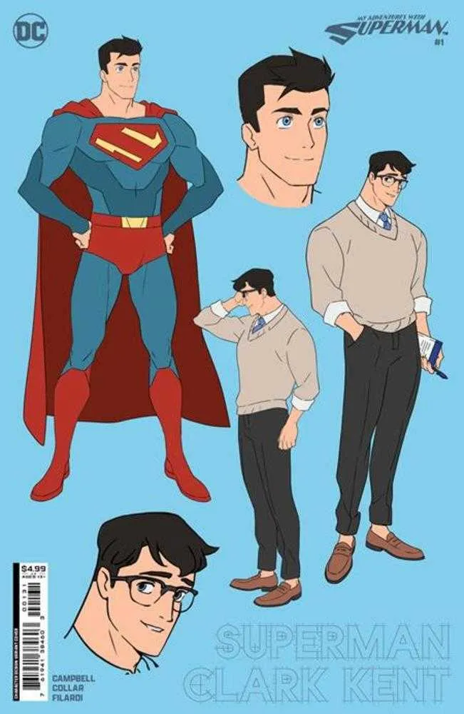 Mes aventures avec Superman n° 1 (sur 6) Couverture C, variante de papier cartonné avec design de personnage