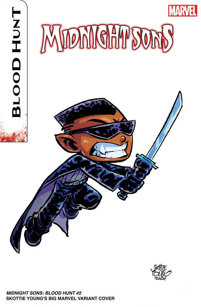 Midnight Sons : Blood Hunt #2 Variant Big Marvel de Skottie Young [Bh]