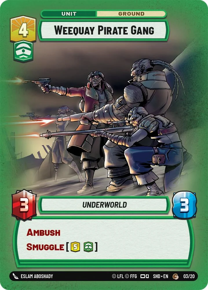 Weequay Pirate Gang (03/20) [Shadows of the Galaxy : jeu hebdomadaire]