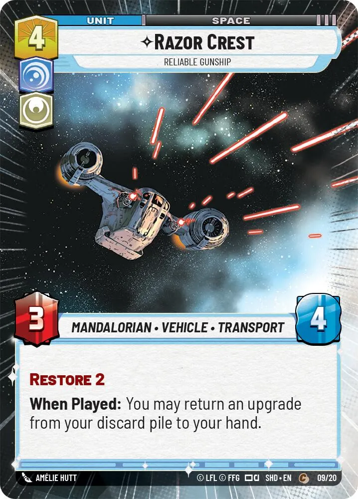 Razor Crest - Reliable Gunship (Hyperspace) (09/20) [Shadows of the Galaxy : Jeu hebdomadaire]