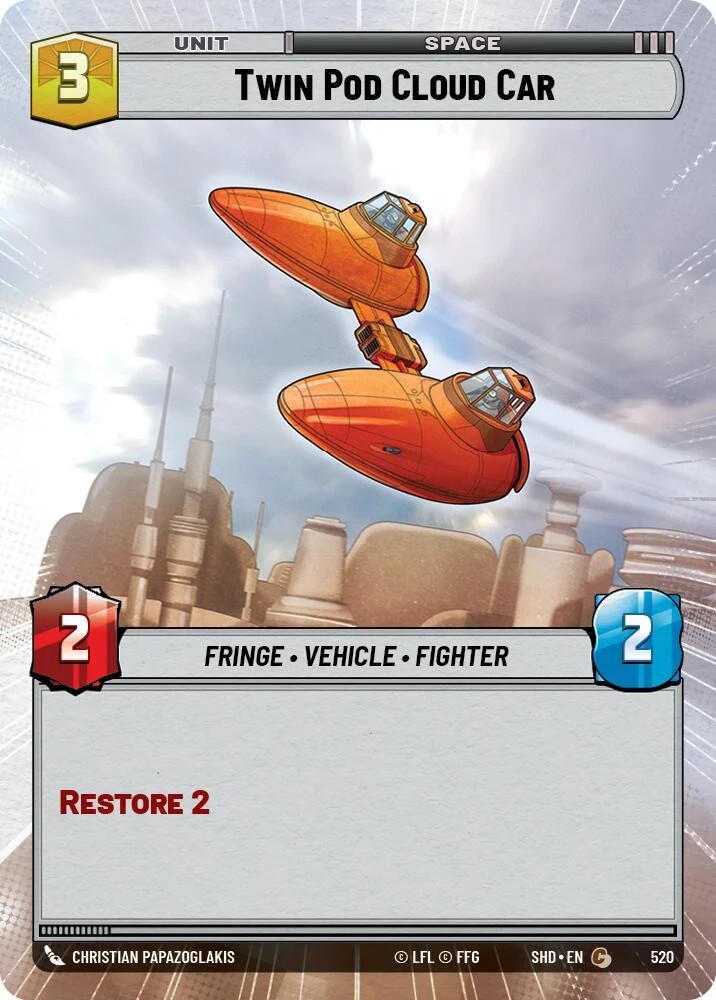 Voiture nuageuse Twin Pod (Hyperespace) (520) [Les Ombres de la Galaxie]