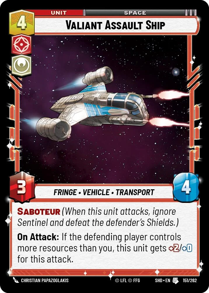 Navire d'assaut vaillant (151/262) [Les Ombres de la Galaxie]