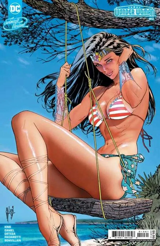 Wonder Woman #12 Couverture D Guillem March Maillot de bain Variante sur papier cartonné (Pouvoir absolu)