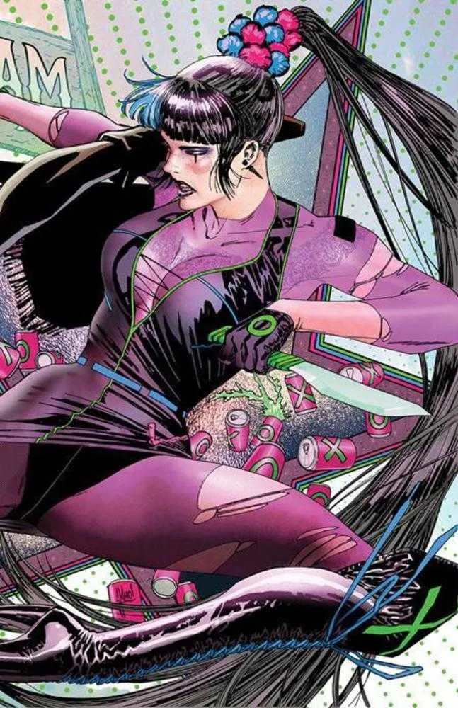Gotham City Sirens #4 (sur 4) Couverture E Guillem March Variante brillante prismatique