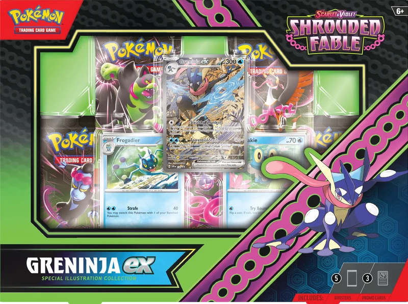 JCC POKÉMON SV6.5 : KINGDRA/GRENINJA EX, COLLECTION D'ILLUSTRATIONS SPÉCIALES, LA FABLE VOILE