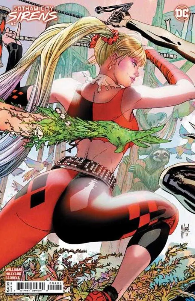 Gotham City Sirens #2 (sur 4) Couverture D Guillem March Connecting Card Stock Variante