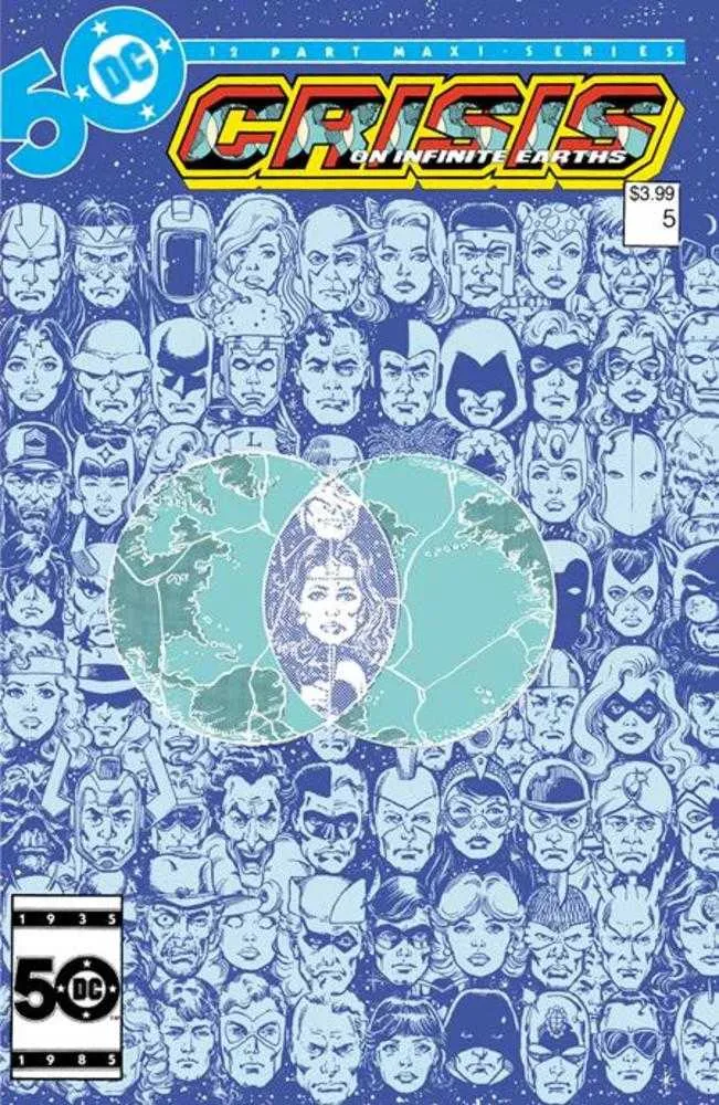 Crisis On Infinite Earths #5 Édition fac-similé Couverture A George Perez