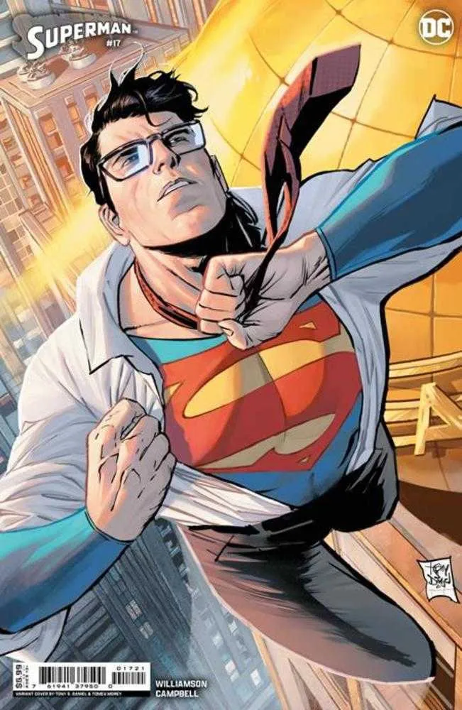 Superman #17 Couverture B Variante sur papier cartonné Tony S Daniel (Puissance absolue)
