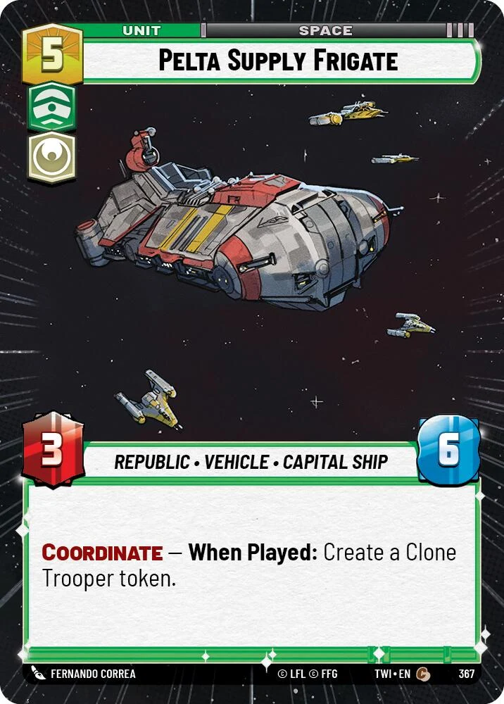 Frégate de ravitaillement Pelta (Hyperespace) (367) [Twilight of the Republic]