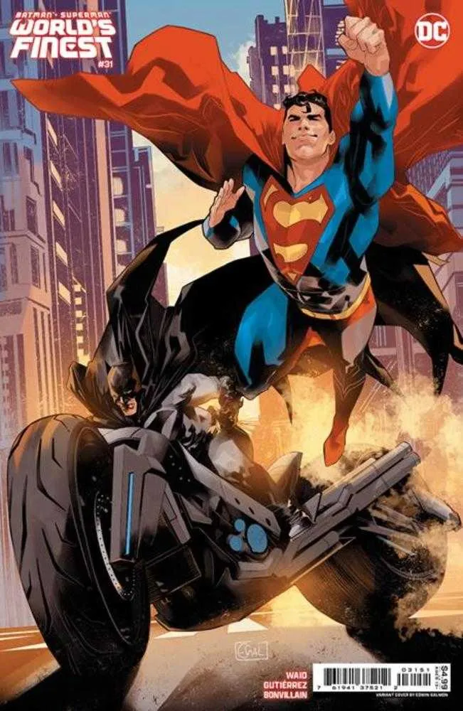 Batman Superman Worlds Finest #31 Couverture C Edwin Galmon Variante sur papier cartonné