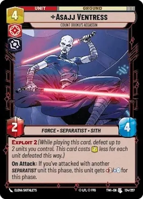 Asajj Ventress - Assassin du Comte Dooku (134/257) [Le Crépuscule de la République]