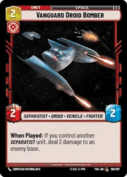 Droïde bombardier Vanguard (160/257) [Twilight of the Republic]