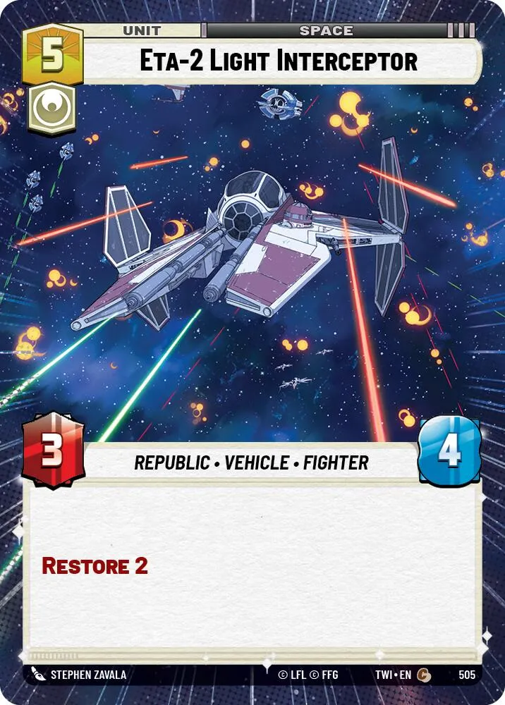 Intercepteur léger Eta-2 (Hyperespace) (505) [Le Crépuscule de la République]