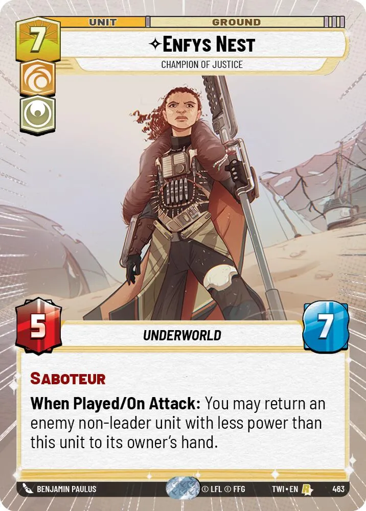 Enfys Nest - Champion de la Justice (Hyperespace) (463) [Le Crépuscule de la République]