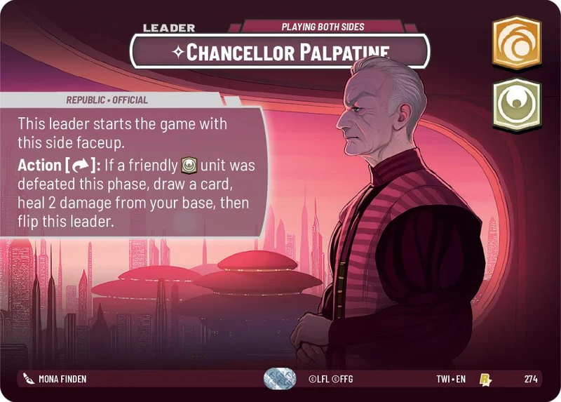 Le Chancelier Palpatine - Jouer sur les deux tableaux (Showcase) (274) [Twilight of the Republic]