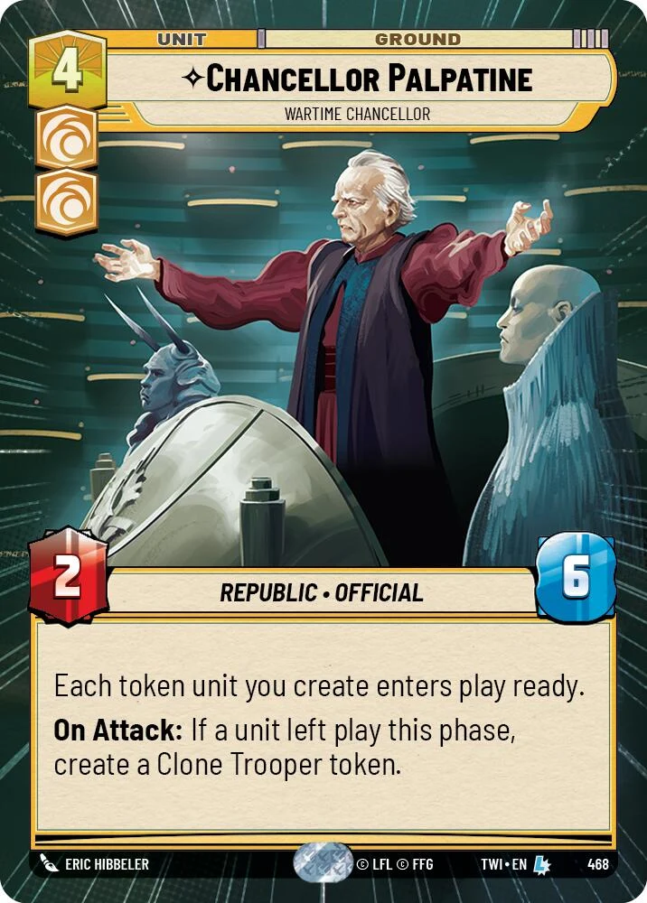 Chancelier Palpatine - Chancelier en temps de guerre (Hyperespace) (468) [Le Crépuscule de la République]